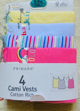 Майки маєчки для дівчинки primark примарк оригінал