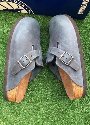 Сланцы, шлепки birkenstock boston   35, оригинал.кожа8 фото