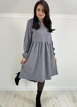 Сукня вельветова 5 кольорів