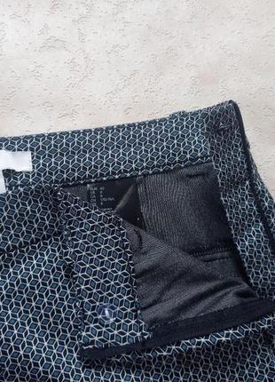 Котоновые зауженные штаны брюки скинни с высокой талией h&m, 12 pазмер.5 фото