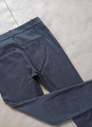 Котоновые зауженные штаны брюки скинни с высокой талией h&m, 12 pазмер.6 фото