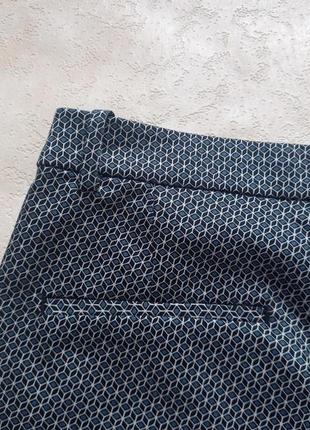Котоновые зауженные штаны брюки скинни с высокой талией h&m, 12 pазмер.4 фото