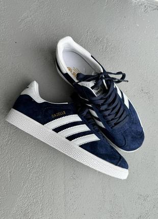 👟 кеди adidas gazelle dark blue    / наложка bs👟2 фото