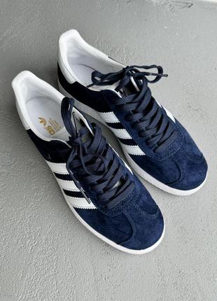 👟 кеди adidas gazelle dark blue    / наложка bs👟4 фото