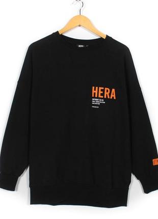 Свитшот hera оверсайз кофта heron preston черная унисекс размер s
