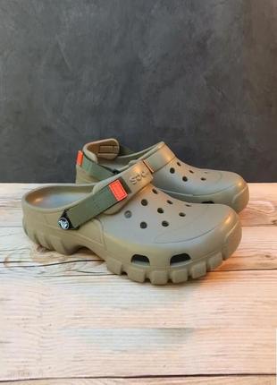 Крокс оффроад хакі crocs offroad sport clog khaki/army green1 фото