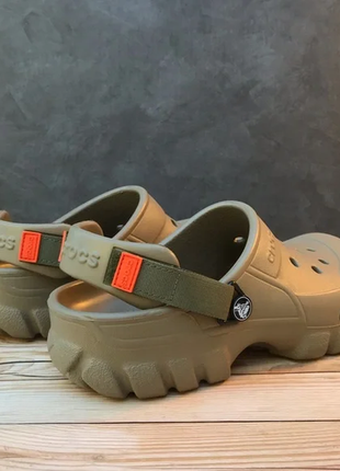 Крокс оффроад хакі crocs offroad sport clog khaki/army green5 фото