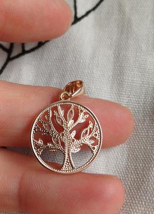 Кулон дерево жизни золото 585