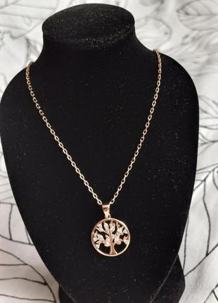 Кулон дерево жизни золото 585