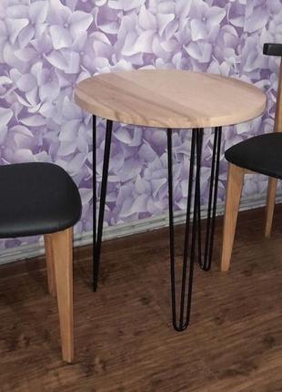 Комплект дерев'яних меблів стіл+два стільці з ясена, ручна робота2 фото
