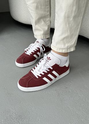 👟 кеди adidas gazelle red     / наложка bs👟5 фото