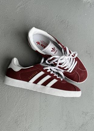 👟 кеди adidas gazelle red     / наложка bs👟9 фото