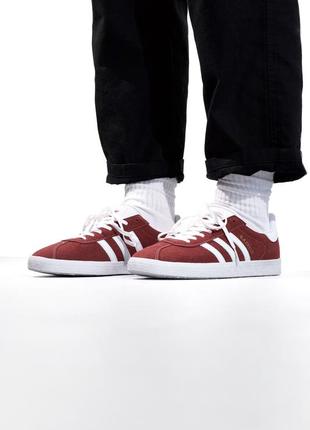 👟 кеди adidas gazelle red  / наложка bs👟7 фото