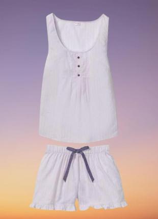 Легкая женская пижама из хлопка р.44-4610 фото
