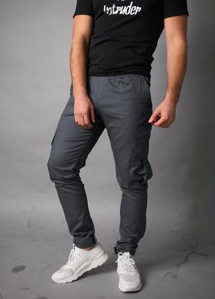 Чоловічі спортивні штани котонові високої якості1 фото
