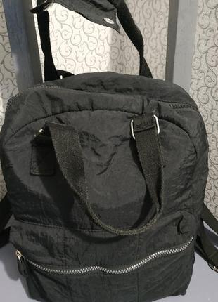 Черный рюкзак сумка.6 фото