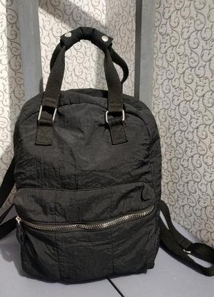Черный рюкзак сумка.2 фото