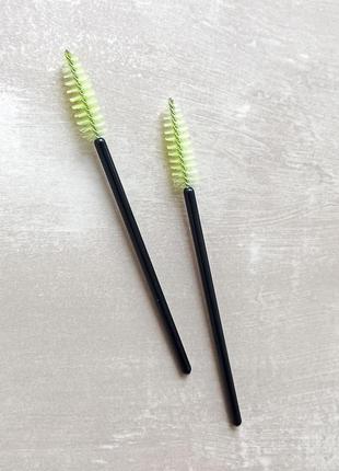 Щіточки для вій, брів набір 10шт. одноразові щіточки для вій, брів