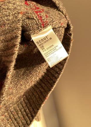 Теплый мужской свитер из шерсти5 фото
