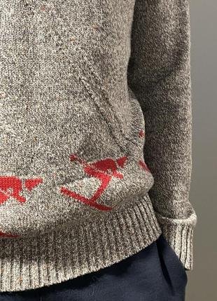 Теплый мужской свитер из шерсти7 фото