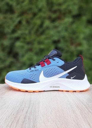 Жіночі кросівки | nike pegasus trail | блакитні/чорні | текстиль сітка, :36