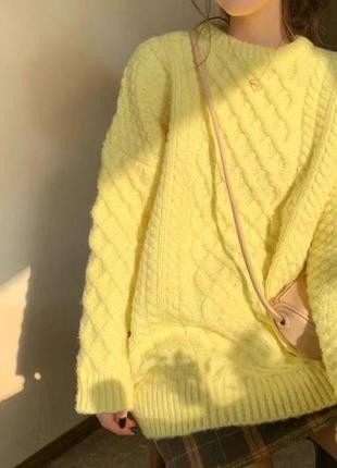В'язаний светрик у кольорах, з гарним візерунком❤️,свитер4 фото