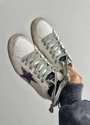 Кроссовки golden goose 🌟 ggdb ballstar lilac premium6 фото