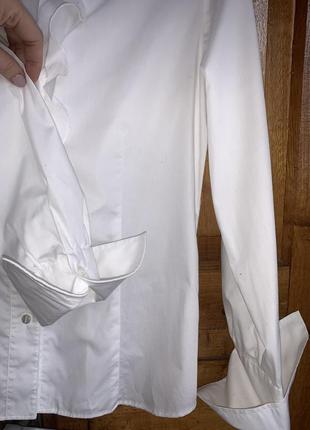 Элегантная белая рубашка4 фото