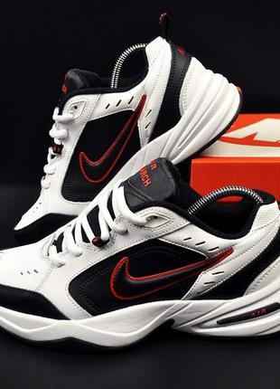 Кросівки nike air monarch iv white black red