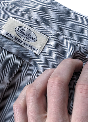 Stenstroms шведская брендовая рубашка елочка herringbone5 фото