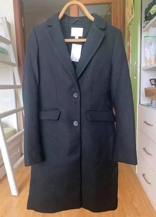Весеннее приталенное пальто нм, размер s, шерсть2 фото