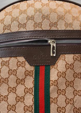 Классический рюкзак городской gucci кожаный бежевый (1747644723 - 8923)9 фото