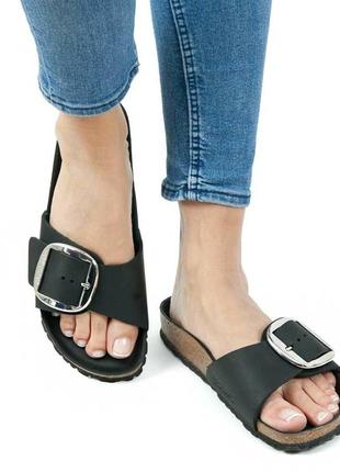 Сланці birkenstock big buckle leather 38/39/40/42 рр