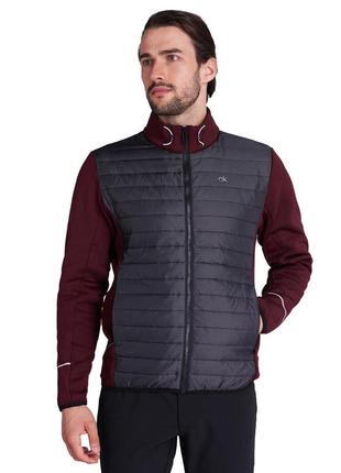 Куртка calvin klein golf golf wrangell hybrid jacket blackber пуховик микропуховик boss2 фото