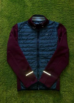 Куртка calvin klein golf golf wrangell hybrid jacket blackber пуховик микропуховик boss