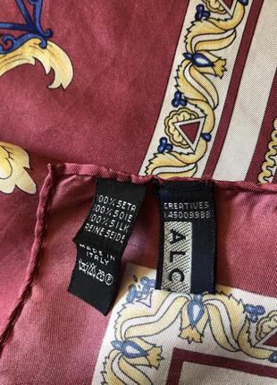 Шикарний італійський шовковий брендовий платок alcatel creatives5 фото
