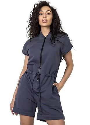 Комбинезон женский f51 l темно-серый (06399875), totalfit