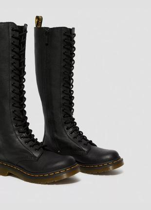 Вечная классика! dr. martens - с 20-мя отверстиями для шнурков - 1b60 virginia black