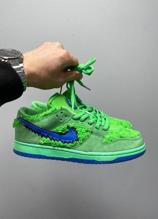 Кросівки nike sb dunk x grateful dead bears green