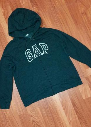 Оригинальная зип худи gap с большим лого4 фото