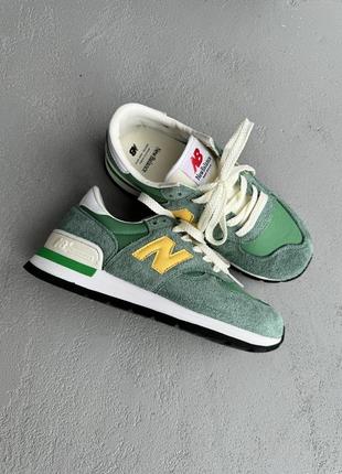 👟 кросівки   new balance 574 green/yellow      / наложка bs👟2 фото