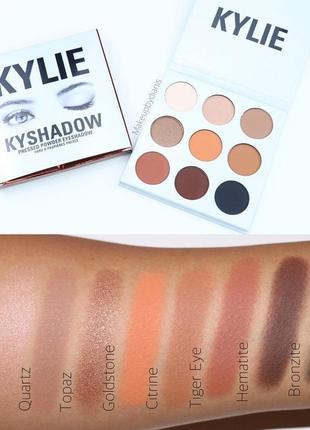 Палетка теней kylie cosmetics bronze palette l оригинал! старая коллекция2 фото