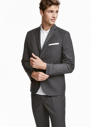 Піджак slim fit h&m