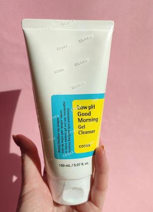 Гель-пінка для вмивання cosrx low ph good morning gel cleanser