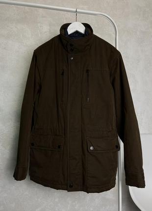 Очень качественная мужская куртка marks & spencer со съемным воротником размер s теплая на синтепоне нюанс на реставрацию6 фото