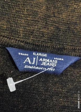 Идеальный хлопковый пуловер популярного итальянского бренда armani jeans4 фото