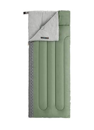 Спальний мішок naturehike l150 nh20msd05, (13°c) правий, темно-зелений