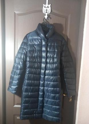 Пальто весна/осень женское синего цвета