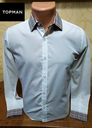 Идеального сочетания качества и стиля белая рубашка легендарного британского бренда topman