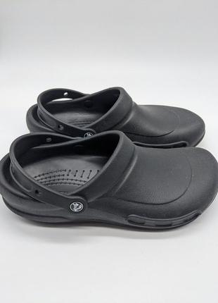 Крокс бистро чоловічі чорні клог crocs bistro unisex black slip resistant soft toe clog